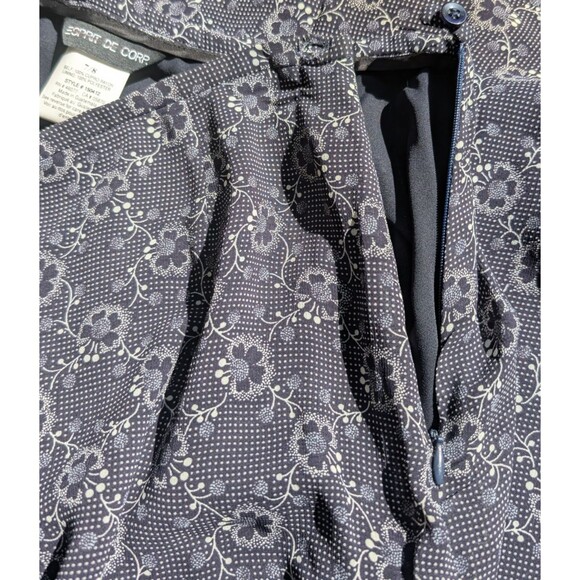 Esprit De Corp Maxi Skirt Flower Side Slit Lined Size 7/8 - Picture 8 of 10
